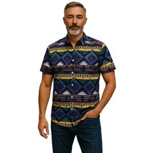 Wesc Olavi Printed Aztec Shirt Button Down Unisex